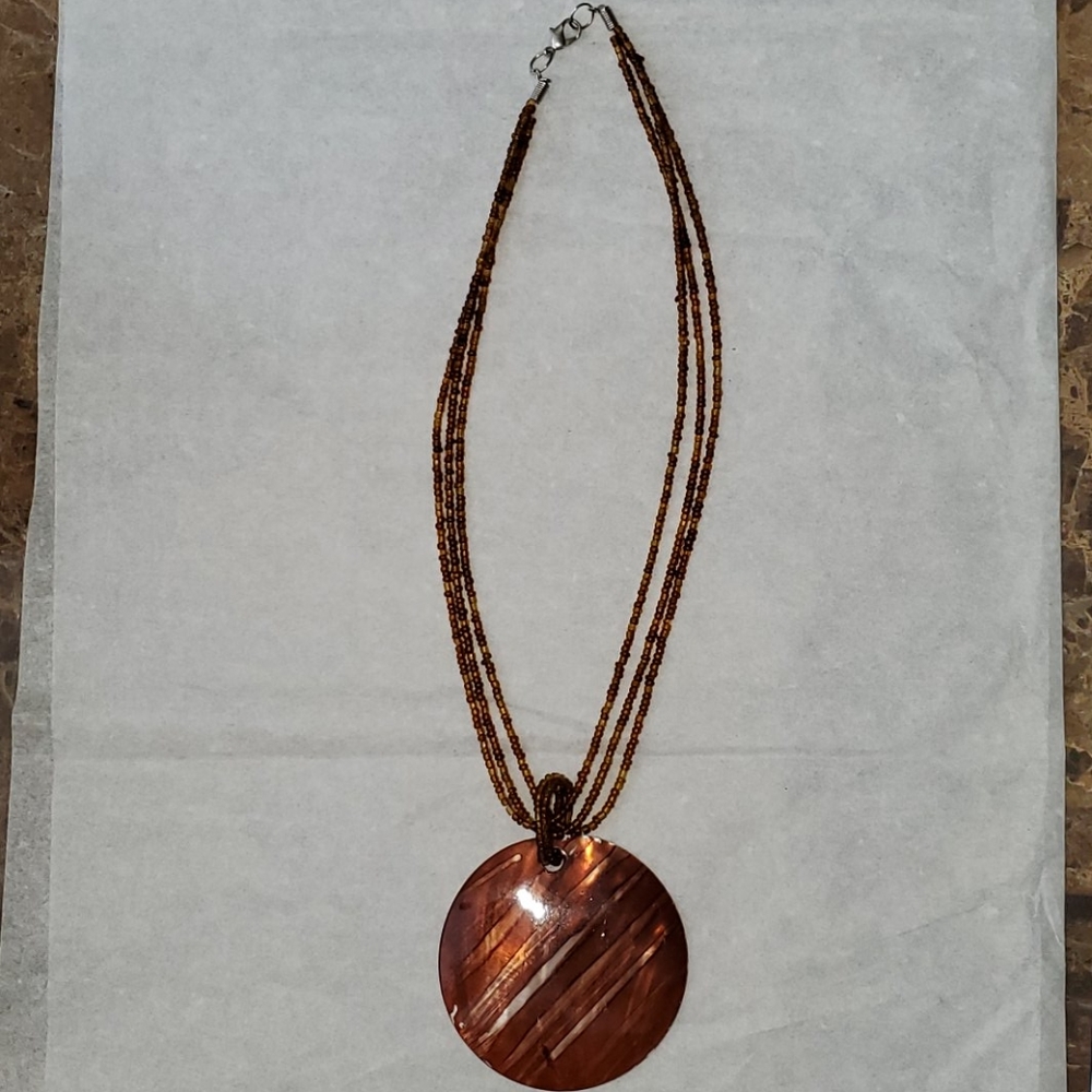 Glazed Seashell Necklace